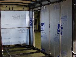 Photo of trailer interior insulation