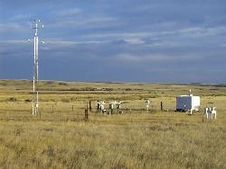 Photo of Fort Peck, Montana site, looking southeast