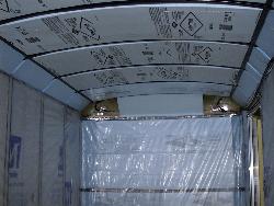 Photo of interior ceiling insulation
