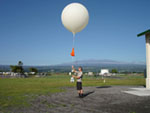 Launching an Ozonesonde